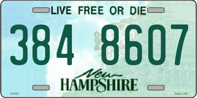 NH license plate 3848607