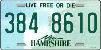 NH license plate 3848610