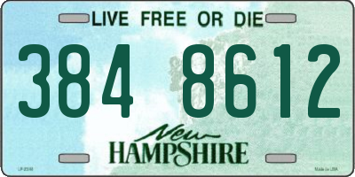 NH license plate 3848612