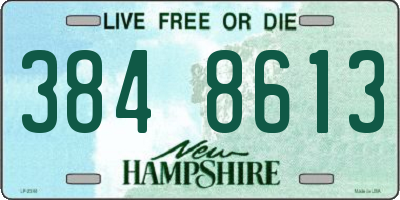 NH license plate 3848613