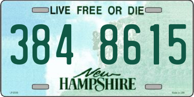 NH license plate 3848615