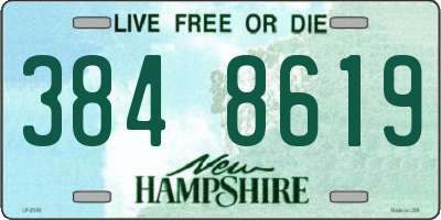 NH license plate 3848619