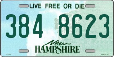 NH license plate 3848623