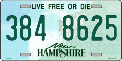 NH license plate 3848625