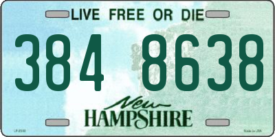 NH license plate 3848638