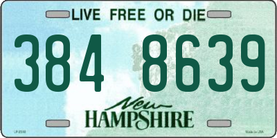 NH license plate 3848639