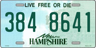 NH license plate 3848641