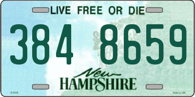 NH license plate 3848659