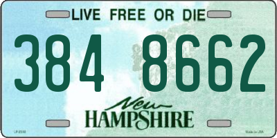 NH license plate 3848662