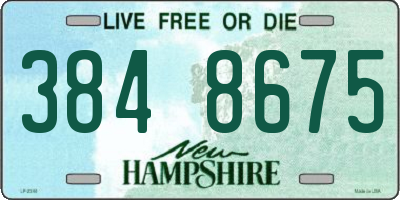 NH license plate 3848675