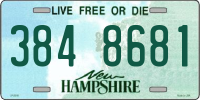 NH license plate 3848681