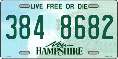 NH license plate 3848682