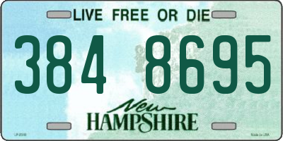 NH license plate 3848695