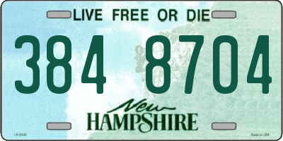 NH license plate 3848704