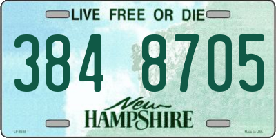 NH license plate 3848705