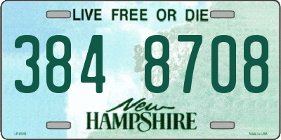 NH license plate 3848708