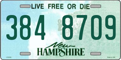 NH license plate 3848709