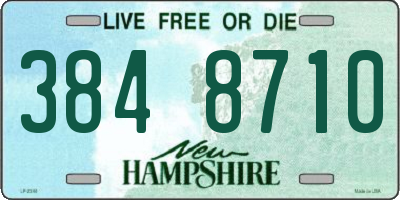 NH license plate 3848710