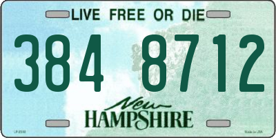 NH license plate 3848712