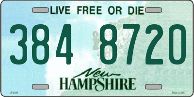 NH license plate 3848720