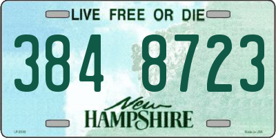 NH license plate 3848723