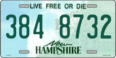 NH license plate 3848732