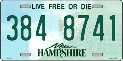 NH license plate 3848741