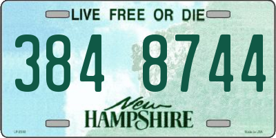 NH license plate 3848744