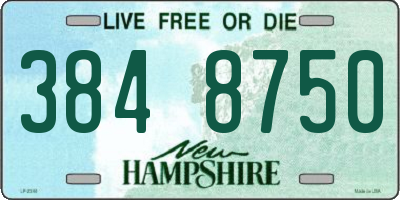 NH license plate 3848750