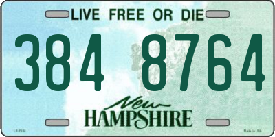 NH license plate 3848764