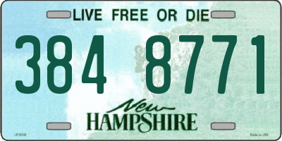 NH license plate 3848771