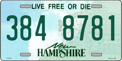 NH license plate 3848781