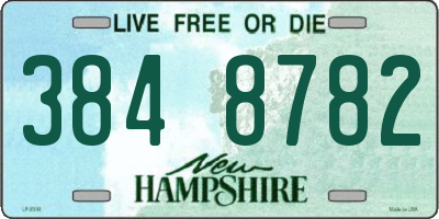 NH license plate 3848782