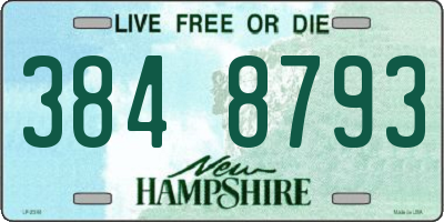 NH license plate 3848793