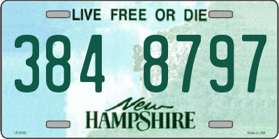 NH license plate 3848797