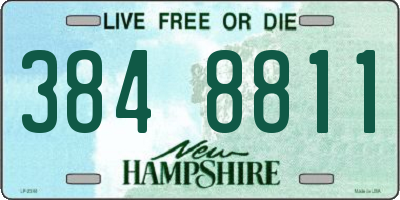 NH license plate 3848811