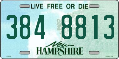 NH license plate 3848813