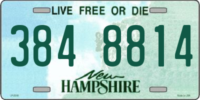 NH license plate 3848814