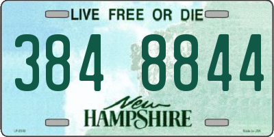 NH license plate 3848844