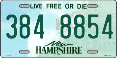 NH license plate 3848854