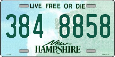 NH license plate 3848858