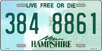 NH license plate 3848861