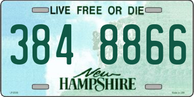 NH license plate 3848866