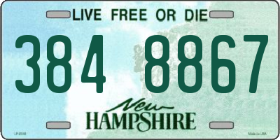 NH license plate 3848867