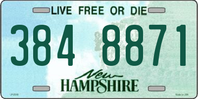 NH license plate 3848871