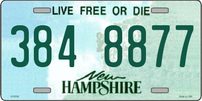 NH license plate 3848877