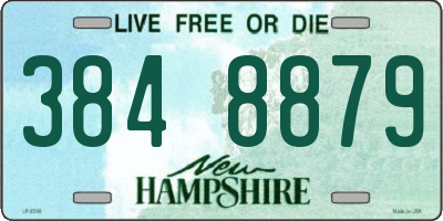 NH license plate 3848879