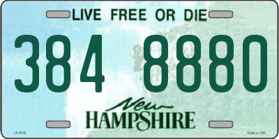 NH license plate 3848880