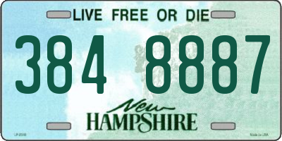 NH license plate 3848887