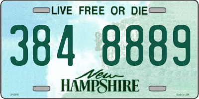 NH license plate 3848889